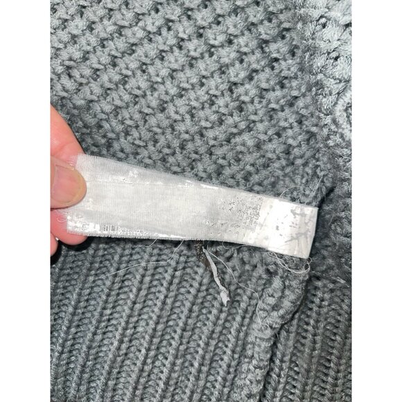 ZARA  Women's Size Small Gray Short Sleeve Cardigan Hooded Sweater Snap Buttons - Picture 12 of 15